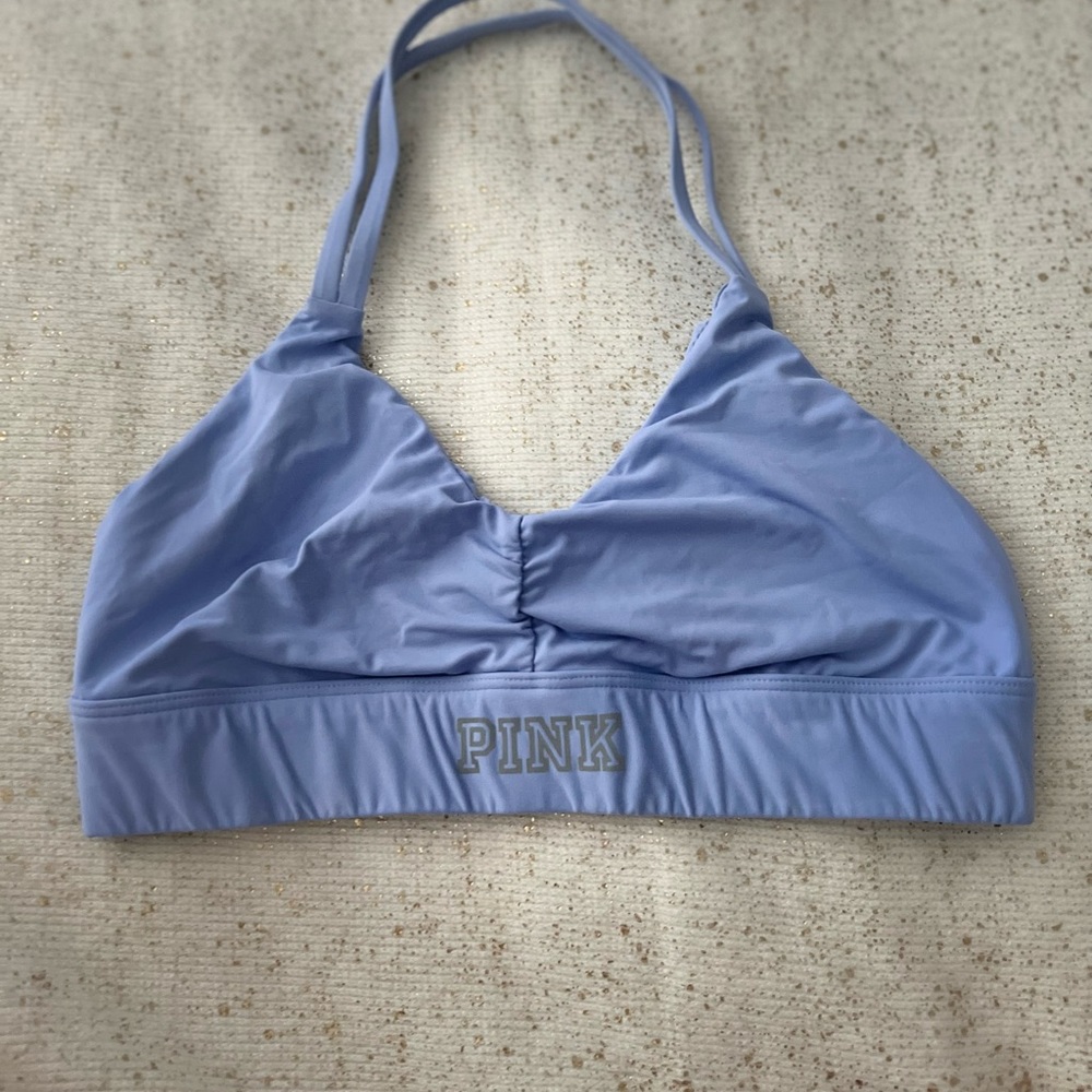 Pink Ultimate unlined halter bra